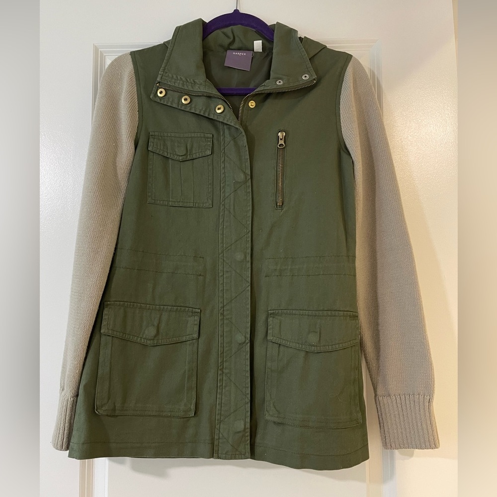 Harper green casual jacket